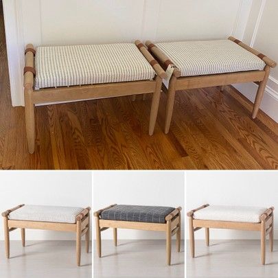 Bench Seating Living Room Small Spaces, Bench For Bedroom Modern, Upholstered Ottoman Bench, Accent Bench Bedroom, End Of Bed Ottoman Master Bedrooms, End Of Bed Bench King Size, Wood Bedroom Bench, Bench Bottom Of Bed, Ottoman At End Of Bed