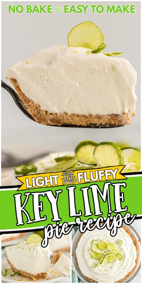 Key Lime Pie Meringue, Whipped Key Lime Pie, Cool Whip Key Lime Pie Recipe, 3 Ingredient Key Lime Pie, Fluffy Key Lime Pie, Healthy Key Lime Pie Recipe, Key Lime Pie Recipe No Bake, Whip Recipes, Healthy Key Lime Pie