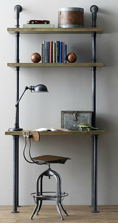 Industrial desk lamp