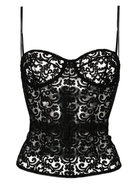 black semi-sheer construction lace detailing rear hook and eye fastening sweetheart neck underwire cup adjustable shoulder strap Spring Scene, Kiki De Montparnasse, Lace Bustier, Wardrobe Edit, Tumblr Fashion, Airport Fashion, Black Lace Tops, Carrie Bradshaw, Global Economy