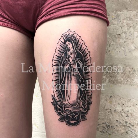 165+ Spectacular Virgin Mary Tattoos With Meaning (2023) - TattoosBoyGirl Guadalupe Tattoo, Mother Mary Tattoos, Virgin Mary Tattoo, Mexican Tattoo, Tattoos Pictures, Mary Tattoo, Tattoo Inspiration Men, Tattoo Quotes For Women, Religious Tattoos