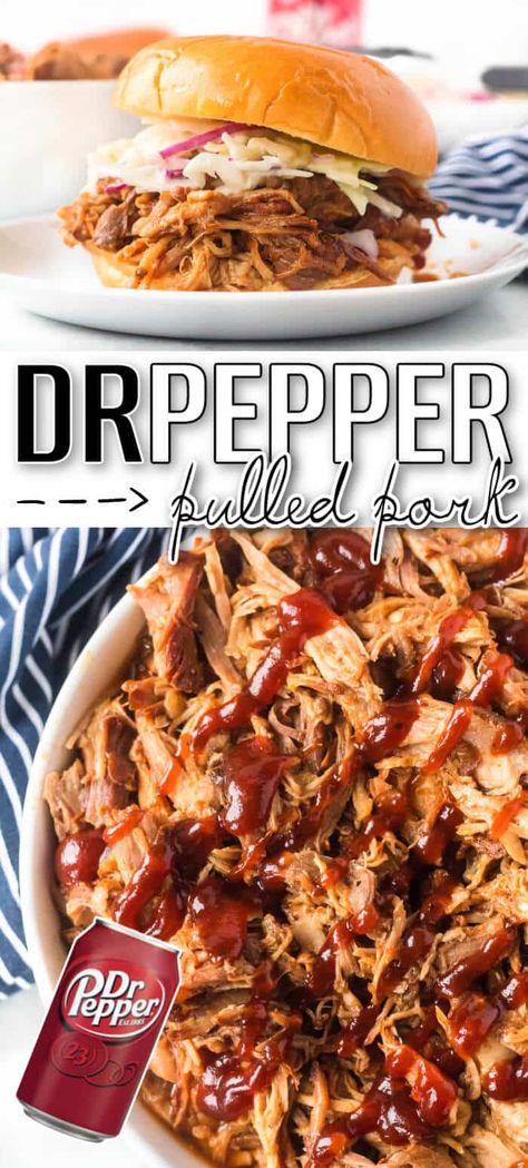 Dr Pepper Pulled Pork Crock Pot, Leftover Smoked Pork, Pulled Pork Dip, Pork Dip, Pork Bbq Sauce, Crockpot Pulled Pork Bbq, Dr Pepper Pulled Pork, Best Pulled Pork, Crock Pot Pulled Pork Recipe