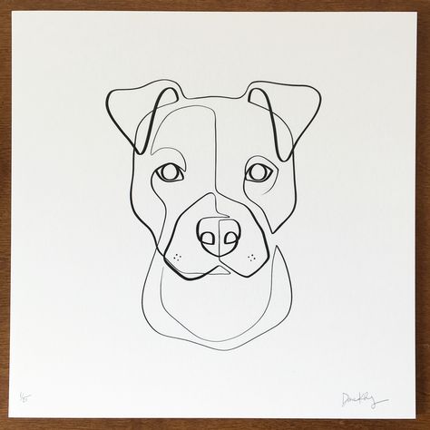 Huzzah! I just finished up the limited edition print of the Pit Bull Puppy #withoneline. There's only 25 hand-signed and numbered pieces available in the store, so be sure to grab ☝️ before they're gone. . 30% of all proceeds will help benefit animal rescues and wildlife conservation. Pitbull Drawing, Pit Bull Puppy, Pitbull Tattoo, Pit Bull Puppies, Dog Line Art, Dog Line, Line Art Tattoos, Pitbull Puppies, The Pit