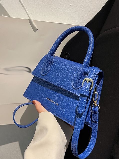 My Style Bags, Adjustable Bag, Blue Purse, Vintage Purses, Mini Purse, Square Bag, Blue Bags, Body Positivity, Kate Spade Top Handle Bag