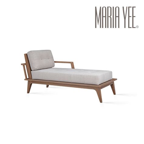 Chaise inspired by Chinese and Japanese historical palace architecture. Highly detailed from solid wood, crafted with skill. Palace Architecture, California Contemporary, Hardwood Furniture, Japandi Style, Contemporary Furniture Design, Wood Joinery, Upholstered Bench, Cushion Fabric, Contemporary Furniture