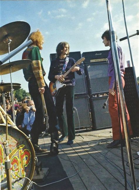 Blind Faith at Hyde Park, 1969. Cream Eric Clapton, Eric Clapton Slowhand, Beatles One, Ginger Baker, Derek And The Dominos, Steve Winwood, The Yardbirds, Blind Faith, Music Pics