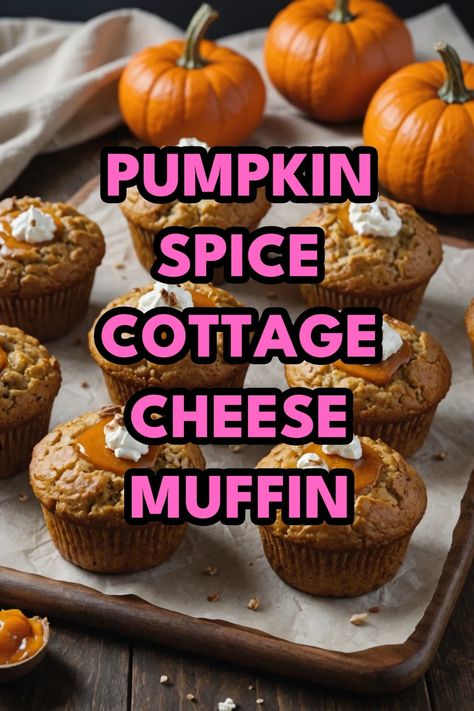 A photo of a  Pumpkin Spice Cottage Cheese Muffin which is a type of Cottage Cheese Muffin Muffins With Ricotta Cheese, Cottage Cheese Muffins Pumpkin, Pumpkin Muffins With Cottage Cheese, High Protein Pumpkin Muffins Cottage Cheese, Pumpkin Cottage Cheese Whip, Cottage Cheese Pumpkin Bread, Cottage Cheese Pumpkin Recipes, Pumpkin Cottage Cheese Muffins, Cottage Cheese Pumpkin Muffins