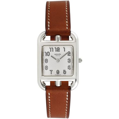 Hermes Women's Vintage Hermès Cape Cod Watch, 34mm x 23mm (1,760 SGD) ❤ liked on Polyvore featuring jewelry, watches, multi, stainless steel jewelry, vintage rectangular watches, silver dial watches, vintage wristwatches and wide strap watches Hermes Watch, Green Watch, Vintage Hermes, White Dial, Stainless Steel Watch, Stainless Steel Jewelry, Cape Cod, European Fashion, Vintage Watches