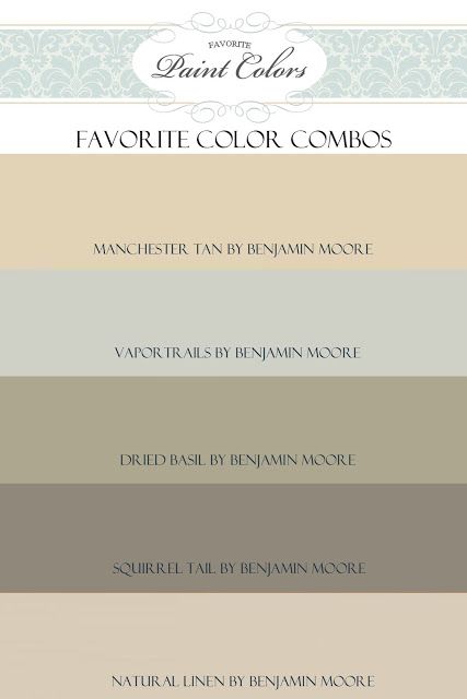 vapor trails and nautral linen by benjamin moore, grays and beiges through entire house with different pops of colour with accessories in each room Manchester Tan, Color Combinations Paint, Favorite Paint Colors, Kitchen Colour Schemes, Benjamin Moore Colors, Renovation Design, Favorite Paint, Interior Paint Colors, Kitchen Color