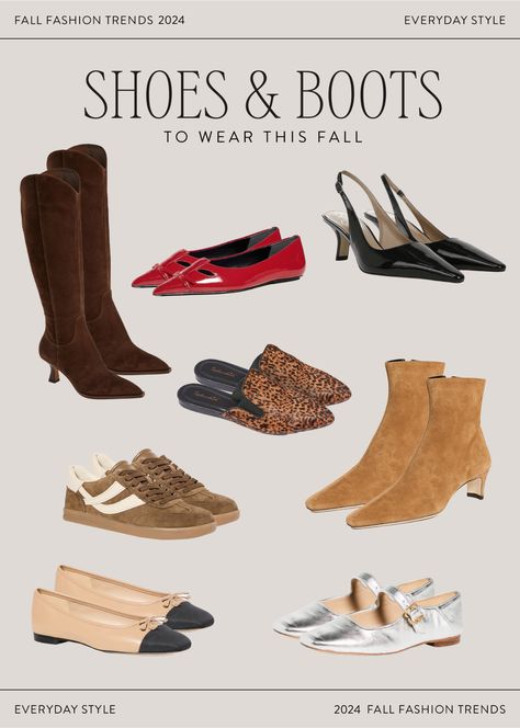 Fall Shoe Trends To Wear in 2024 Summer To Fall Transition Shoes, Autumn Shoes 2024 Trends, Shoes For Autumn 2024, Fall Winter 2024 Shoes, Shoes For Fall 2024, Fall 2024 Boot Trends, Autumn Shoes 2024, 2024 Fall Shoe Trends, Fall 2024 Shoe Trends