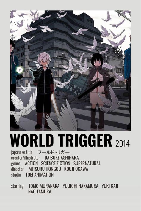 Watch Manga, World Trigger, Anime Websites, Japanese Animated Movies, Anime Suggestions, Good Anime Series, Poster Anime, Animes To Watch, Anime Printables