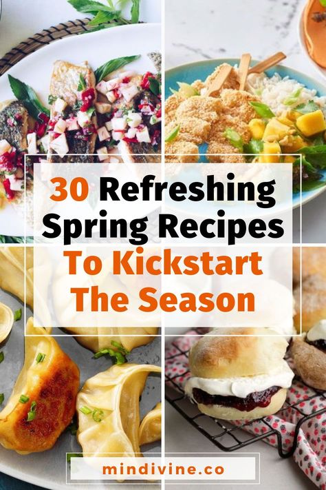 Get ready to tantalize your taste buds with these 30 refreshing spring recipes. From light salads to hearty mains, these dishes are perfect for dinner or a fancy weekend lunch. Delight your palate and embrace the flavors of the season! Spring Recipe Ideas, Refreshing Spring Recipes, Light Salads, Luncheon Recipes, Spinach Salad With Chicken, Spring Lunch, Zesty Salad, Spring Meals, Weekend Lunch