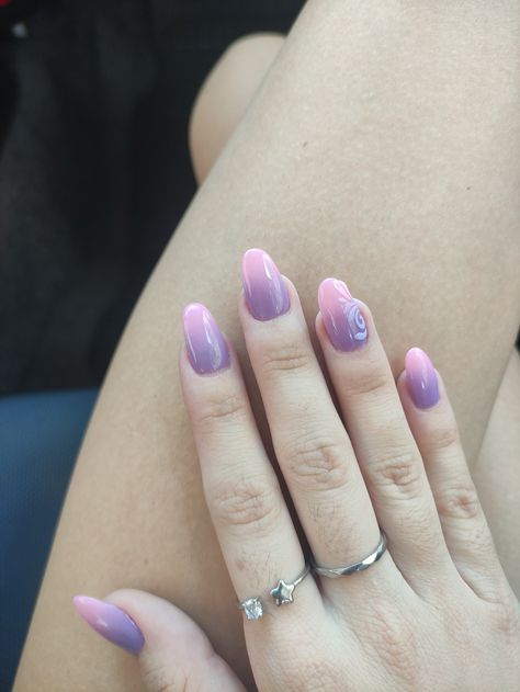 Pastel Pink And Purple Ombre Nails, Purple Pink Ombre Nails, Pink And Purple Ombre Nails, Purple Ombre Nails, Pink Ombre Nails, How To Cut Nails, Magnetic Nails, Purple Ombre, Pink Ombre