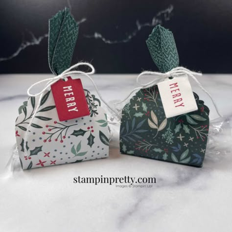 Christmas Table Favors, Christmas Treat Ideas, Lindor Truffles, Table Favours, Christmas Treats Holders, Mary Fish, Stampin Pretty, Table Favors, Thank You Friend