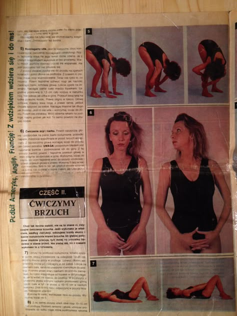 5: Warmup #4 (Do 20 in the center and 20 on each leg), 6: Neck Stretch ( Do 5 on each side), 7: Stomach - Knee Bent (Do 100 pulses) Callanetics Before And After, Vintage Workout, Pilates Exercises, Neck Stretches, Head & Shoulders, I Can Do It, Pilates Workout, Calisthenics, Dance Workout