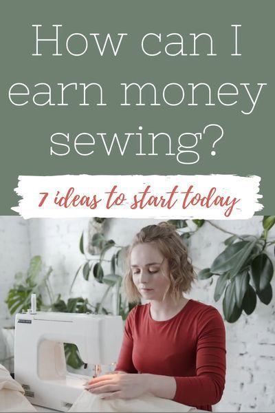 How can I earn money sewing? Find out 7 ways to make money sewing! #makemoney #moneyfromsewing #sewing #sewingbusiness Make Money Sewing, Sewing Aesthetic, Making Money Teens, Selling Ideas, Great Business Ideas, Dog Diy, Sewing To Sell, Stitch Clothes, Sewing Workshop