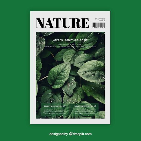 #businesscard #businesscardsdesign #graphicdesigns #branding Wellness Magazine Cover, Magazine Front Cover Design, Poster Design Nature, Magazine Layout Design Cover, Creative Magazine Cover, Nature Magazine Cover, Environmental Magazine, Magazine Front Page, Magazine Cover Layout