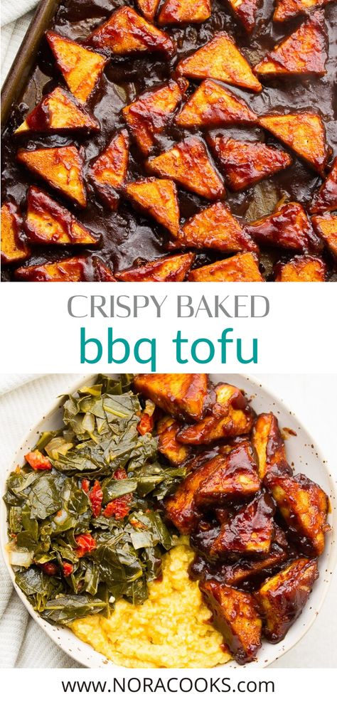 Tofu Meals, Tofu Dinner, Pescatarian Lifestyle, Tofu Recipes Healthy, Nora Cooks, Vegan Bbq Recipes, Vegeterian Recipes, Bbq Tofu, Tofu Recipes Vegan