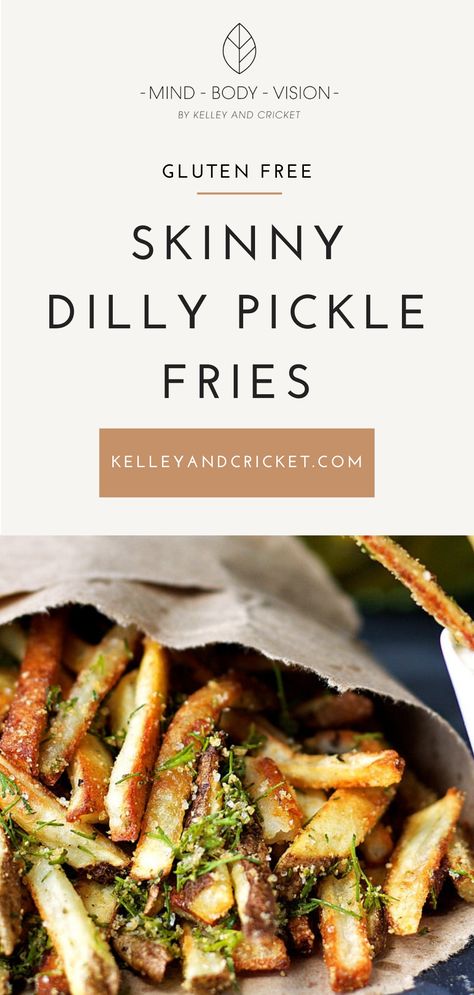 Dill Pickle Seasoning, Pickle Fries, Pickle Seasoning, Healthy Junk Food, Paleo Appetizers, French Fries Recipe, Gluten Free Sides Dishes, Healthy Appetizer Recipes, Healthy Baked