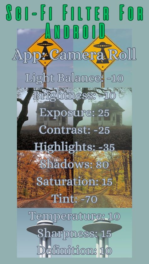 I always had a difficult time finding ways to edit photos on my Android device, so I thought, why not just make them myself? You can give your photos a creepy Sci-Fi effect just from your camera roll with these tricks! Android Filters Photo Editing, Ways To Edit Photos, Filter For Android, Light Balance, Edit Photos, Photo Effects, Camera Roll, Android Apps, Photo Editing