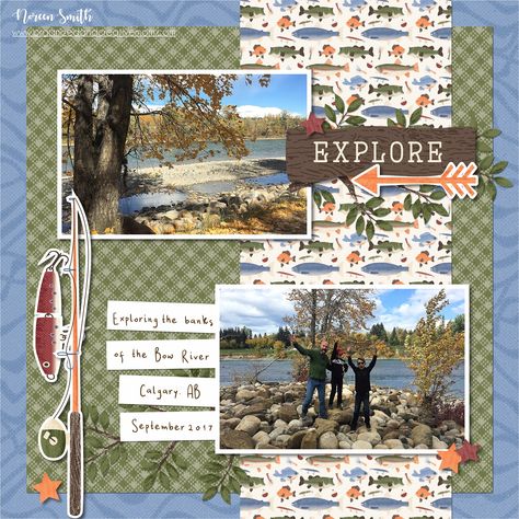 Camping Scrapbook Layouts, Camping Scrapbook, Scrapbooking Layouts Travel, Travel Scrapbook Pages, Scrapbook Design Layout, Vacation Scrapbook, Creative Memories Scrapbooking, Simple Scrapbook, Scrapbook Layout Sketches