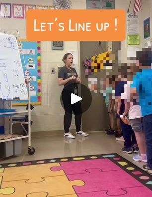 319K views · 1.1K reactions | Another fun line up song!! I keep all of my line up songs hanging on a binder ring by my door. We use different ones throughout the day!#kindergarten #kinder #teachers #kindergartenteacher #teacherlife #learningisfun #kindergartenlife #learnthroughsong #teachersbelike #teachers #teacher #lineup Brooklynn | the primary teacher | the primary teacher · Original audio Pre K Line Up Ideas, Line Up Chants For Kindergarten, Line Up Songs For Kindergarten, Line Up Songs, Line Up Chants, Binder Ring, Primary Teacher, Primary Teachers, Song List