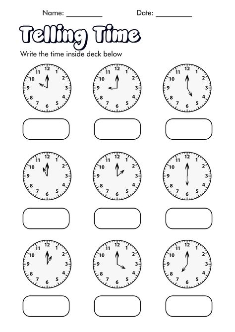 First Grade Clock Worksheets, Grade 2 Time Worksheets, Grade 1 Time Worksheet, Kindergarten Time Worksheets, 1st Grade Clock Worksheets, 2nd Grade Telling Time Activities, Time Work Sheet For Grade 3, Telling Time For Kindergarten, 1st Grade Telling Time Worksheets