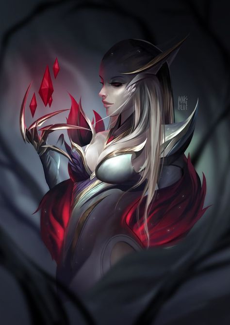 Evelynn Coven, Evelynn Fanart, Coven Evelynn, Evelynn League Of Legends, Zed League Of Legends, Japan Painting, Sticker Street Art, Isometric Art, Splash Art