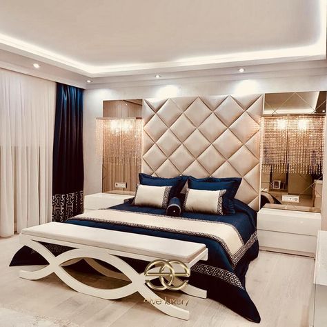 elve luxury on Instagram: “@elveluxury.morocco @elveluxurymoscow  @elvemebel  www.elvemobilya.com.tr . . . . . #elve #luxury #luxuryfurniture #luxuryliving…” Luxe Bedroom Glamour, Luxe Bedroom, Bedroom Interior Design Luxury, Modern Luxury Bedroom, Modern Bedroom Interior, Luxury Bedroom Design, Bedroom False Ceiling Design, Ceiling Design Bedroom, Luxury Bedroom Master