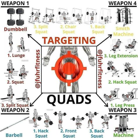 Front Quad Exercises, Inner Quad Exercises, Quads And Hamstrings Workout Gym, Quad Workout Men, Quad Exercises Gym, 300 Ab Workout, Quads Exercises, Exercise Squats, Hamstrings Workout