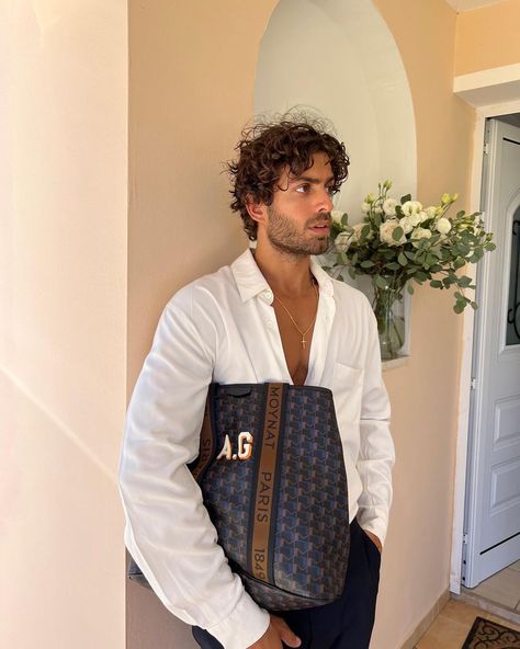 Andrew Georgiades on Instagram: “how’d they know my fav letters @moynat #canvas1920” Andrew Georgiades, Men Fashion Photoshoot, Money Cat, Shirt Linen, White Linen Shirt, Super Rich Kids, Dapper Style, Street Fashion Men Streetwear, Mens Outfit Inspiration