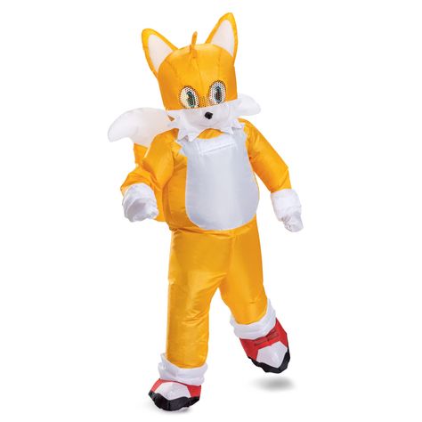 PRICES MAY VARY. OFFICIAL TAILS COSTUME - Comes with one officially licensed Tails costume - Gear up for Halloween with this Tails costume, inspired by the beloved character from the Sonic movie, perfect for any young fan SONIC MOVIE COSTUME - This kids Tails inflatable costume captures the spirit and adventure of the Sonic movie, ensuring a memorable Halloween for your child TAILS INFLATABLE COSTUME - Featuring the iconic twin tails and friendly face, this Tails inflatable costume is a standout Sonic Move, Tails Costume, Sonic Costume, Sonic Tails, Pretend Play Costumes, Sonic Movie, Cartoon Video Games, Hedgehog Movie, Inflatable Costumes