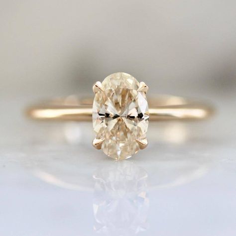 Gem Breakfast, Pear Cut Diamond Ring, Oval Cut Diamond Rings, Gold Inspiration, Champagne Diamond Rings, Diamond Fashion Rings, Unique Diamond Rings, Pear Cut Diamond, Special Ring