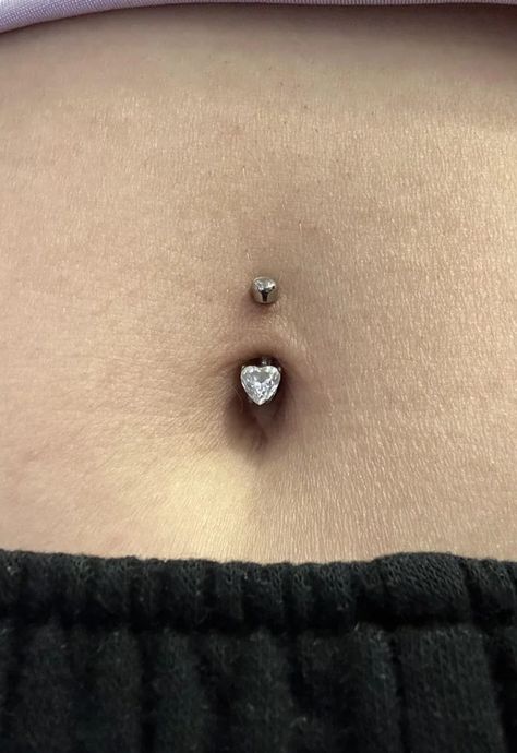 Navel Piercing, Heart Shapes