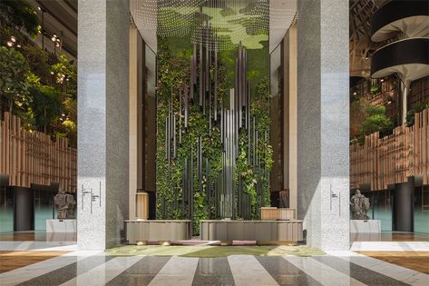 Announcing the Shaw Contract Design Awards 2021 Winners! Wellness Center Design, Atrium Garden, Urban Rooms, Garden Pavilion, Hotel Concept, Biophilic Design, Contract Design, H Design, Architecture Magazines