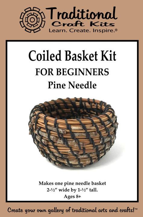 PRICES MAY VARY. Learn to make baskets: This kit has the beginner in mind! Learn the technique of pine needle basketry! Promotes mindfulness! Kit makes one coiled basket about 2-1/2" wide by 1-1/2" tall The kit comes in a bag containing: pine needles, hemp twine, tapestry needle and color photo instructions You will need: boiling water, hand towel, scissors. These instructions will teach you how to coil a small fragrant pine needle basket. For Beginners: Ages 8 and up, Adult Participation necess Free Swedish Weaving Patterns, Swedish Weaving Patterns, Pottery Kit, Basket Weaving Diy, Weaving Kit, Swedish Weaving, Pine Needle Baskets, Basket Crafts, Coiled Baskets