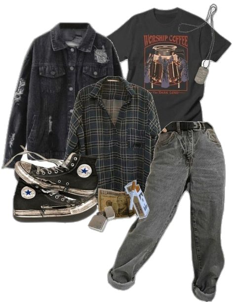 Man Grunge Outfit, Grunge Style Outfits Men, Mens Grunge Outfits 90s, Crowcore Outfit Men, Queer Coded Outfit, Men Emo Outfits, Grunge Outfit Inspo Men, Grunge Emo Outfits Men, 90 Grunge Outfits 90s Fashion