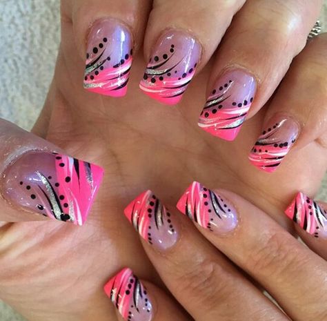 French Pedicure Designs, Pink Playboy, Toenail Art Designs, Pink Tip Nails, French Pink, Pink Manicure, Matte Nail, Gel Nail Art Designs, Pedicure Designs