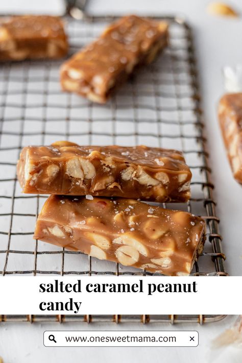 Circus Peanuts Candy Recipe, Peanut Candy Recipes, Peanut Caramel Clusters, Interesting Desserts, Soft Caramels, Peanut Caramel, Christmas Candy Homemade, Caramel Treats, Christmas Candies