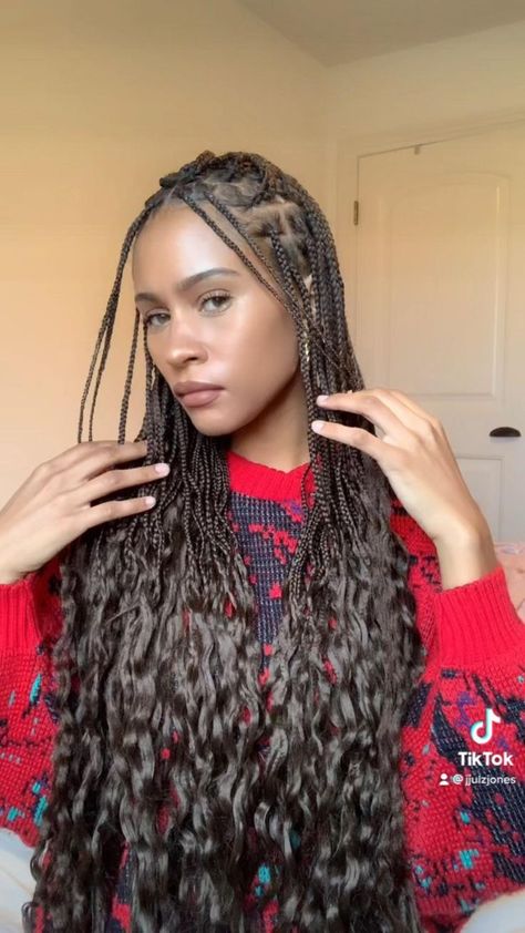 Girl Hairstyles With Bangs, Bohemian Goddess Braids, Goddess Braids Natural Hair, Half Up Half Down Braids, Braids Goddess, Braid Inspiration, Braids Ideas, African American Braids, Cute Box Braids Hairstyles