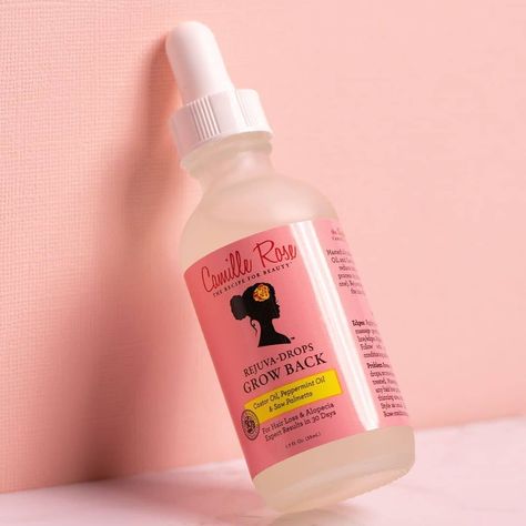 Introducing @camillerosenaturals Rejuva Drops GROW BACK! Slowly whisked serum infusions of Saw Palmetto, Peppermint leaves and Castor Beans aids the regrowth of balding/thinning hair. Limited stock, available now kiyobeauty.com  #hairgrowth #regrowth #alopecia #thinninghair #NaturalHair #hairloss #rejuvadrops