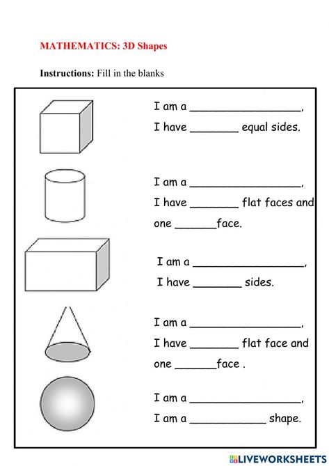 2 D Shapes, Maths Classroom Displays, Capacity Worksheets, Grade 1 Math, 3d Shapes Worksheets, Shape Worksheets For Preschool, Math Fact Worksheets, Dimensional Analysis, Geometry Shapes