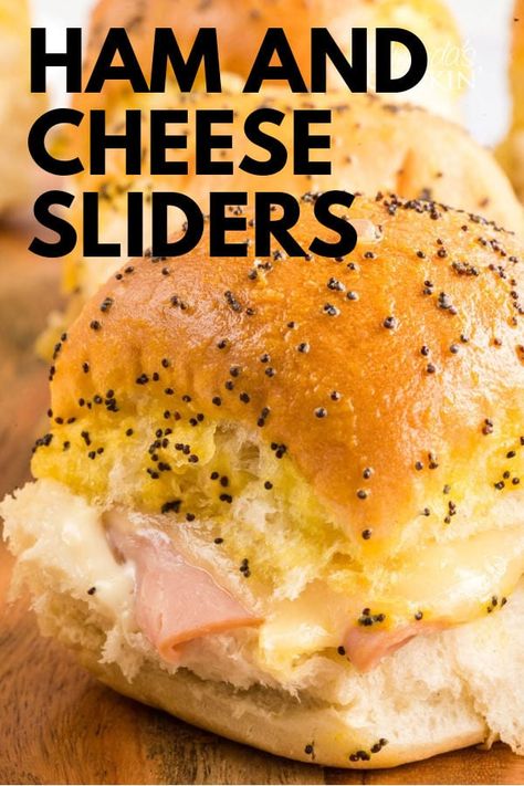 Baked Ham And Cheese Sliders, Sliders Recipes Hawaiian Rolls, Ham Cheese Sliders, Iconic Duos, Ham And Cheese Sliders, Rolled Sandwiches, Cheese Sliders, Ham And Cheese Sandwich, Hawaiian Rolls