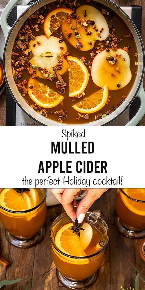 Thanksgiving Mulled Cider, Spiced Mulled Cider, Mulled Hot Apple Cider Recipe, Hot Spiced Apple Cider Recipe, Mulled Spiked Apple Cider, Mulled Spiced Cider, Thanksgiving Cider Spiked, Best Cider Recipe, Christmas Cider Recipes