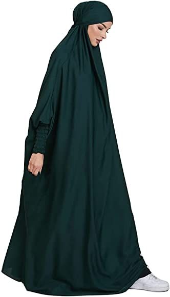 Dark Green Abaya, Green Abaya, Islamic Abaya, Prayer Clothes, Dress Amazon, Religious Ceremony, Muslim Dress, Abaya Dress, Hijabi Fashion