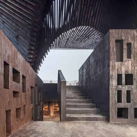 Gwangju River Reading Room. Photo credit: Kyungsub Shin. David Adjaye Architecture, Adjaye Architecture, Facade Update, Adjaye Associates, Architecture Major, David Adjaye, Design Museum London, Monumental Architecture, Pavilion Design