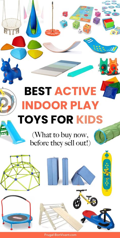 Active Playroom, Small Kids Playroom, Kids Indoor Play, Toddler Gym, Playroom Inspiration, Indoor Playroom, Active Toys, Indoor Play Areas, Kids Basement