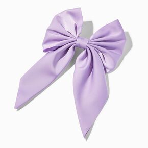 Satin Hair Bow, Purple Hair Bows, Claire's Accessories, Everyday Hair, Purple Accessories, Bow Barrette, Hair Bow Clip, Party Hair Accessories, Bow Hairstyle