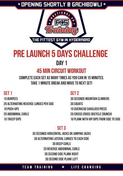 So are you guys ready for the #Challenge .. Let's go !  Day 1  #F45PrelaunchChallenge #Fitness F45 Workout, Line Quality, Bicycle Workout, Circuit Workout, Crossfit Workouts, Back Exercises, Pregnancy Workout, Hiit Workout, Bodyweight Workout