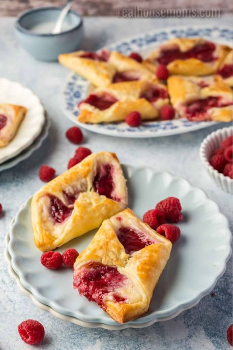 Raspberry Cheese Danish, Jam Danish, Raspberry Danish Recipe, Strawberry Danish Recipe, Hannah Swensen Recipes, Raspberry Danish, Breakfast Danish, Cheese Danish Recipe, Danish Recipe